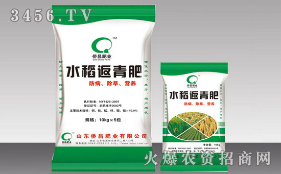 水稻返青肥的施用方法